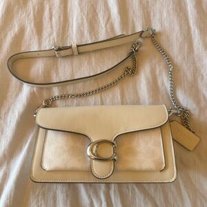 Coach Cream Leather Crossbody Bag